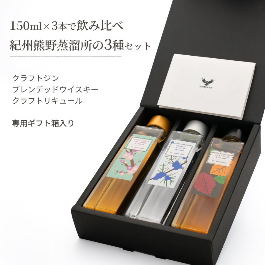 お酒 飲み比べセット 150ml×3本 ギフト ウイスキー ジン 梅酒 ミニ