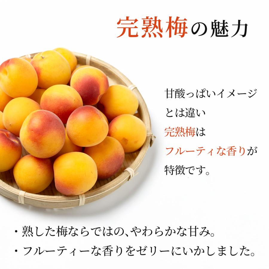 プラム食品 梅ゼリー 完熟梅 85g×7個 紀州産完熟南高梅使用 種なし 個