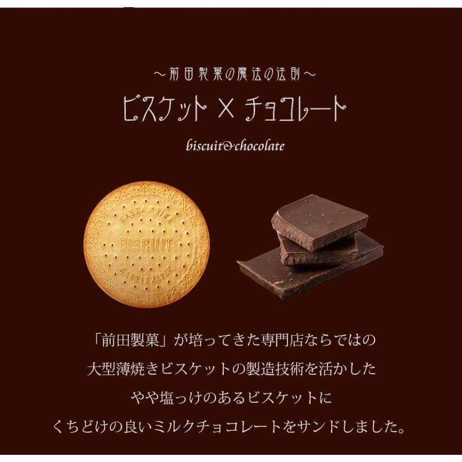 10枚セット 前田製菓 ビスケットサンド リサーチ (チョコレート