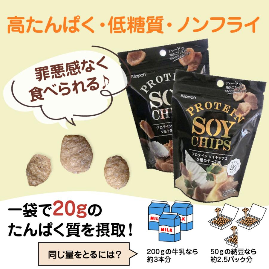 プロテインふくろ4袋セット プロテイン ソイチップス 4袋セット 36g×2種類各2袋 1000円