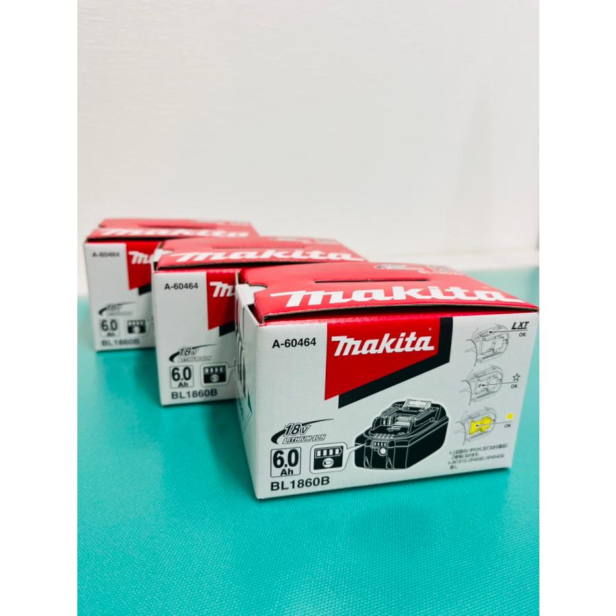 3個セット[箱付き]【業者様応援】未使用品 純正品 makita 18V-6.0Ah リチウムイオンバッテリー [残容量表示/自己故障診断] ［雪マーク］BL1860B　バラシ売り｜plumworks1001｜03