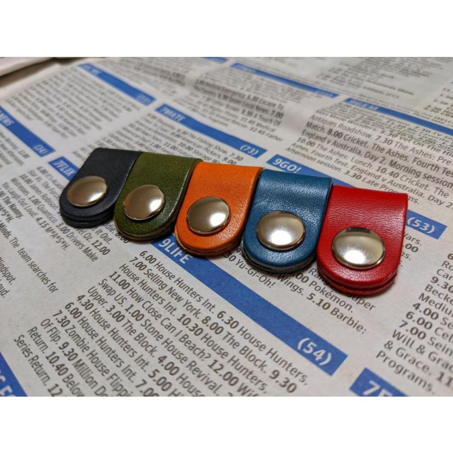 栃木レザー 牛革 コードクリップ   レザー 通勤 通学プレゼント メンズ ギフト ペア お揃い 誕生日 新作 アクセサリー | 