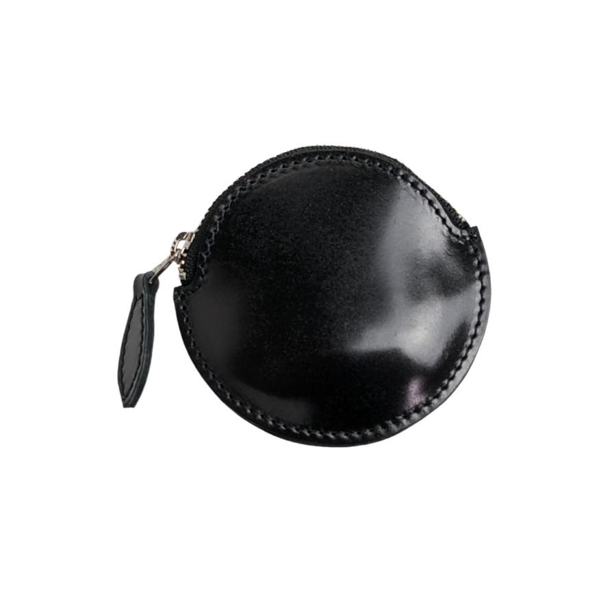 新喜皮革製コードバン CORDOVAN 丸型コインケース 日本製 おしゃれ