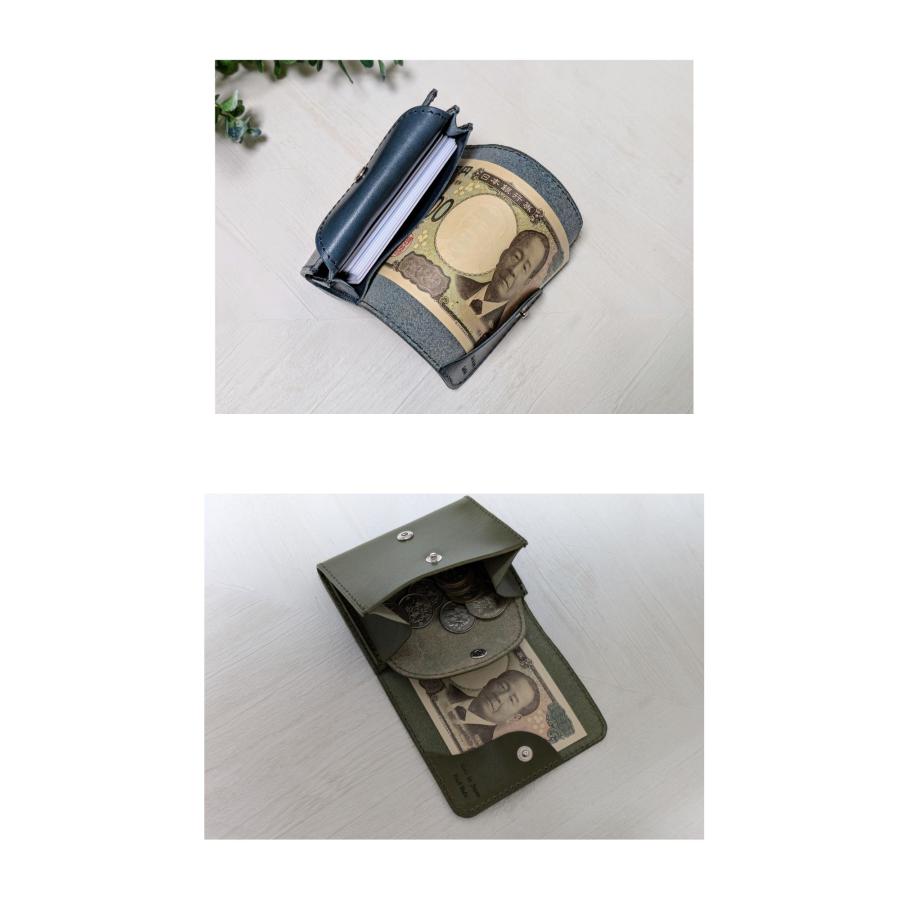 栃木レザー　折りたたみミニ財布 栃木レザー 二つ折り財布 コンパクト財布 ミニ財布 プレゼント