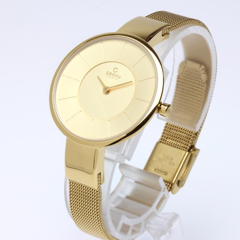 OBAKU（オバク） デンマーク シンプル 薄型 メッシュベルト レディース 