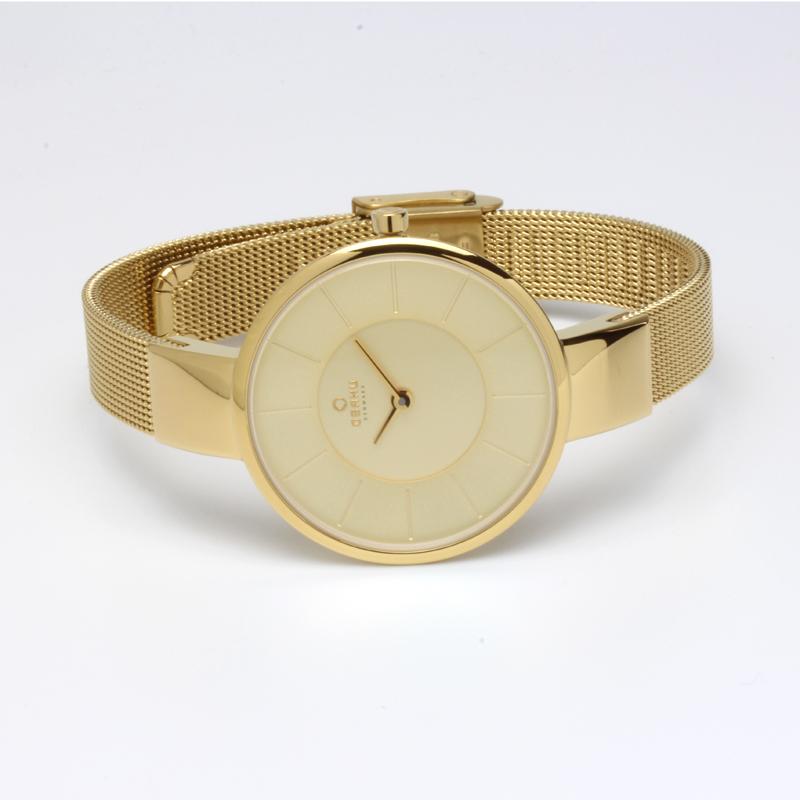 OBAKU（オバク） デンマーク シンプル 薄型 メッシュベルト レディース 