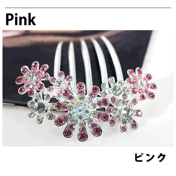 ブーケのかんざし コーム ジュエリー・アクセサリー レディース ヘアアクセサリー パーティ・結婚式 |  | 03