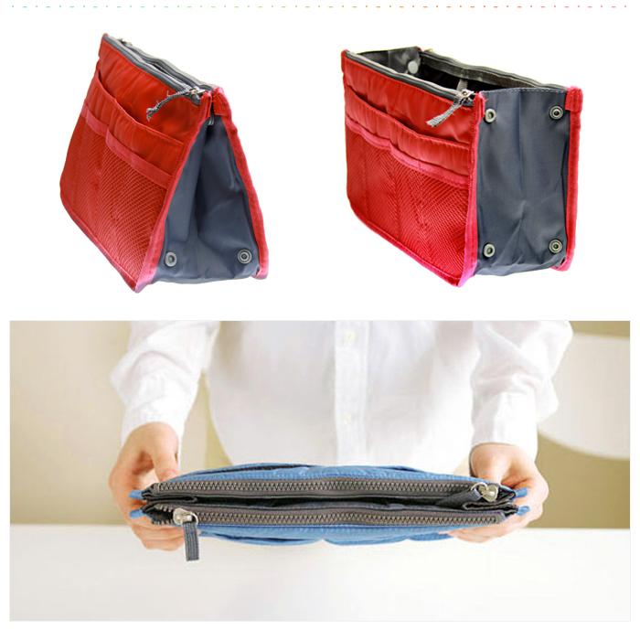 バッグインバッグ 大きめ コスメポーチ インナーバッグ ミニトート レディース 12色 男女兼用バッグ |  | 01