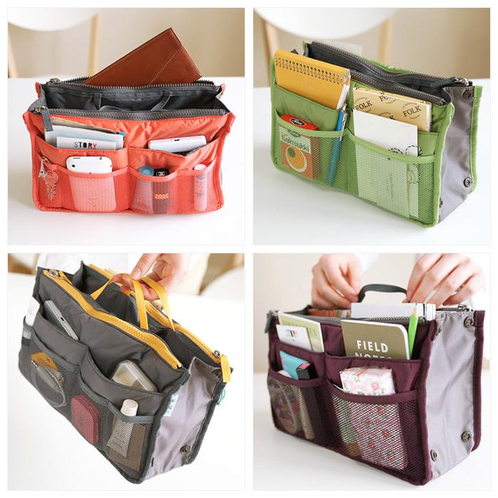 バッグインバッグ 大きめ コスメポーチ インナーバッグ ミニトート レディース 12色 男女兼用バッグ |  | 03