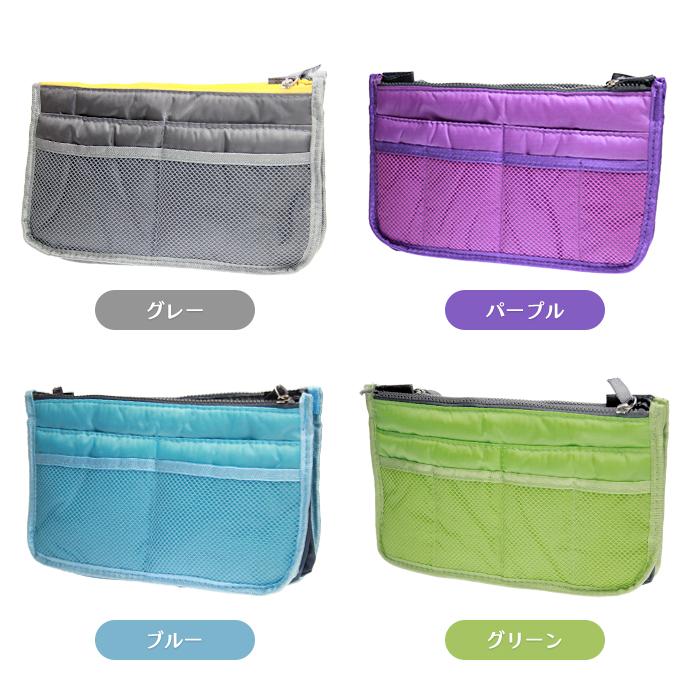 バッグインバッグ 大きめ コスメポーチ インナーバッグ ミニトート レディース 12色 男女兼用バッグ |  | 08