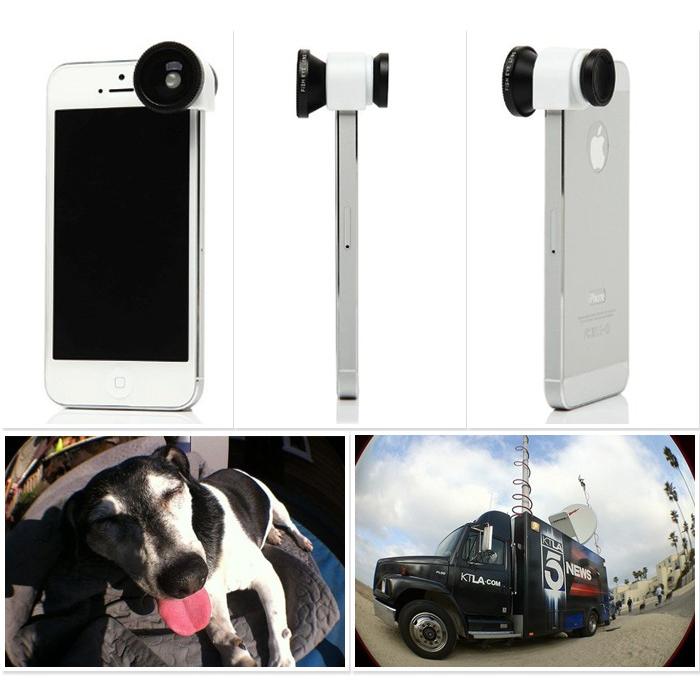 iPhone5 専用 広角・マクロ・魚眼 3in1 レンズ スマートフォン・タブレット スマートフォン用カメラレンズ |  | 02
