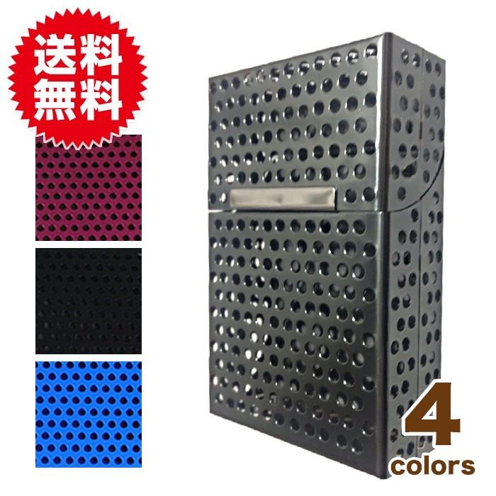 潰れない タバコ ケース アルミ パンチング 軽量 シガレット ケース たばこケース タバコ入れ スリム パンチング メタル メンズ レディース 小物 | 