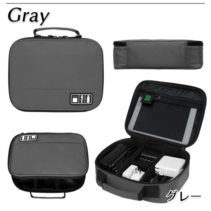 PC スマホ 小物 収納 ポーチ ケーブル バッグインバッグ 整理 モバイル アクセサリー インナーバッグ ケース ACアダプター USBメモリ iPad Mini 2 収納可 |  | 07