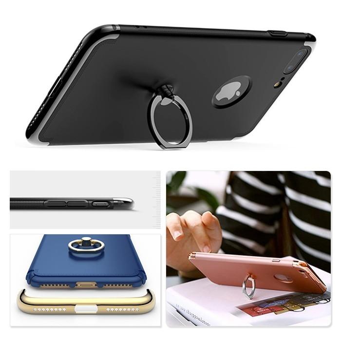 落下防止 リングスタンド付き iPhone7ケース iphone7plus リングホルダー バンカーリング スマホ ケース カバー ハードカバー アイフォン7 スリム 軽量 |  | 02