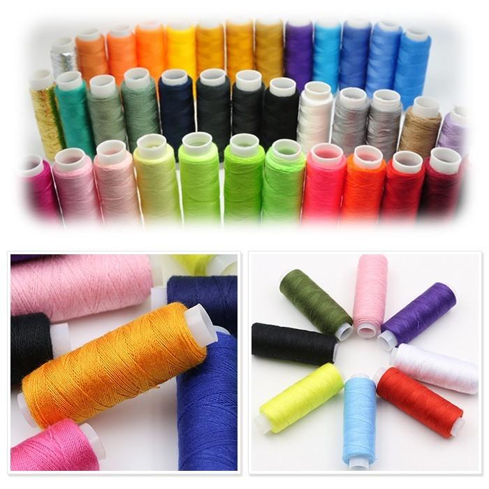 39色セット 糸 セット 刺繍糸セット ソーイング糸 裁縫 手芸 刺繍用 常備糸 約200m巻き |  | 02