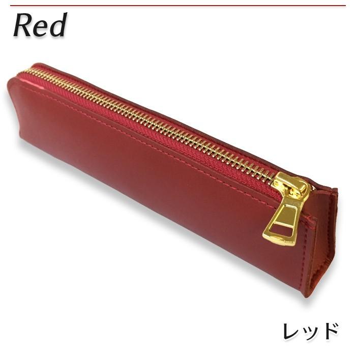 シンプル レザーペンケース L字ファスナー ペンケース 合皮