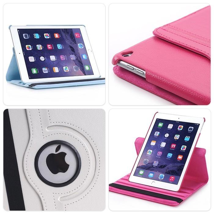 iPadAir2 カバーケース カバー PU レザーケース 360度回転 スリープ スタンド 機能付き アイパッドエアー2 ケース シンプル 便利 |  | 02