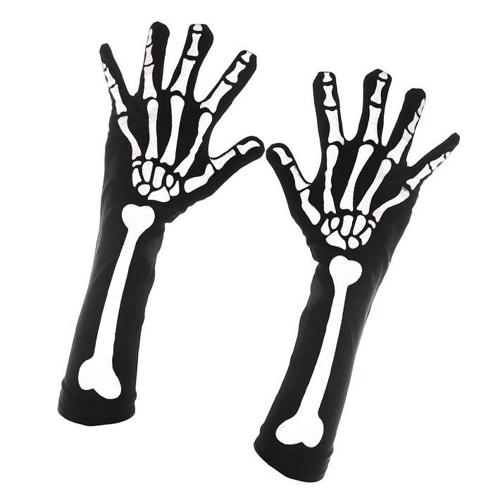 スカル ドクロ 長手袋 グローブ ハロウィン 手袋 コスプレ スカル手袋 魔女 アクセサリー 仮装 変装 小物 お化け スケルトン ゴースト 骸骨 |  | 06