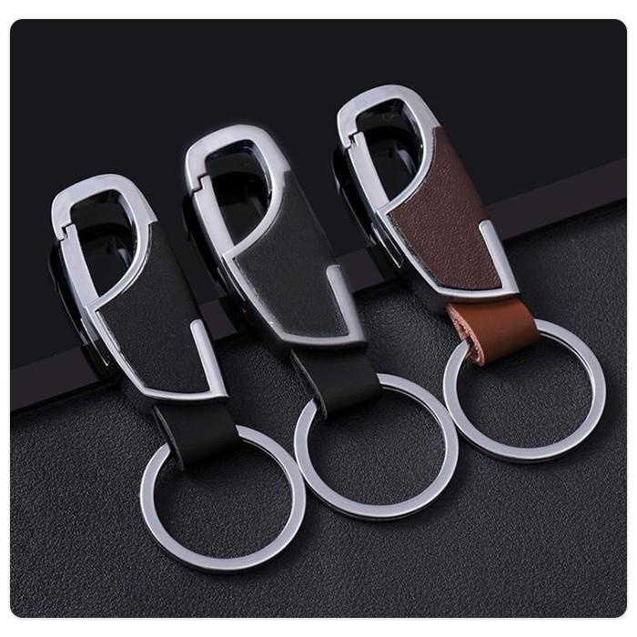 レザー調 キーホルダー キーチェーン キーリング 鍵 金具 シルバー シンプル かっこいい カラビナ メンズ レディース 男女兼用 家 車の鍵に |  | 01