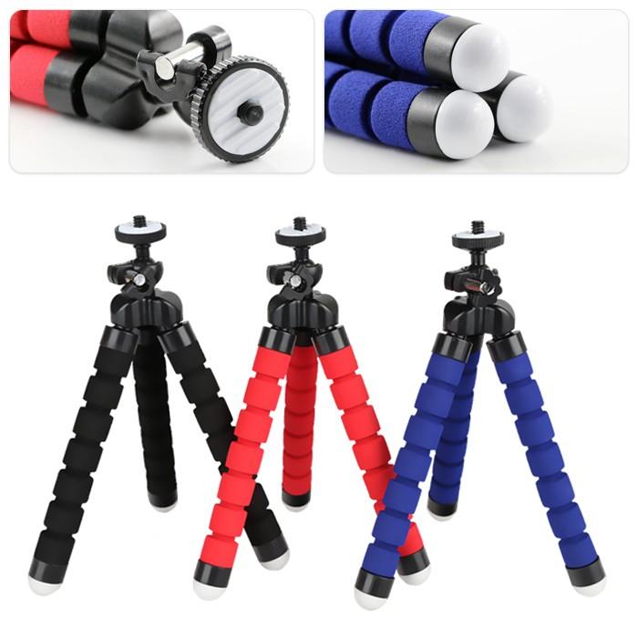 くねくね三脚 自在に固定 スマホホルダー付き 三脚 コンパクト 軽量 ミニ三脚 スマホ じどり棒 自撮り棒 セルカ棒 セルフィースティック デジカメ三脚 |  | 07