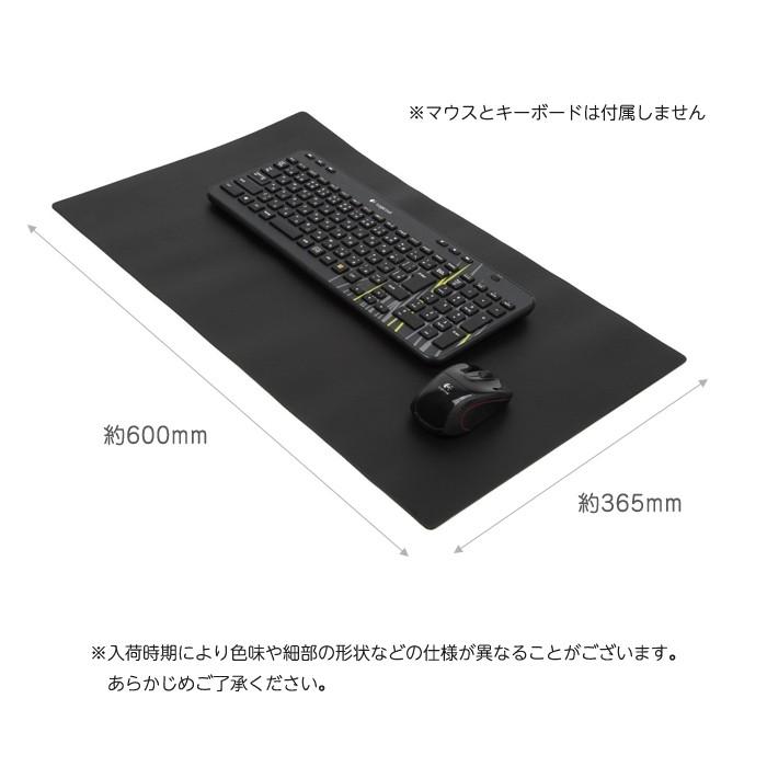 大型 レザー調 レザータッチ デスクマット マウスパッド マウスマット キーボードマット 無地 オフィス デスク 傷防止 汚れ防止 |  | 05