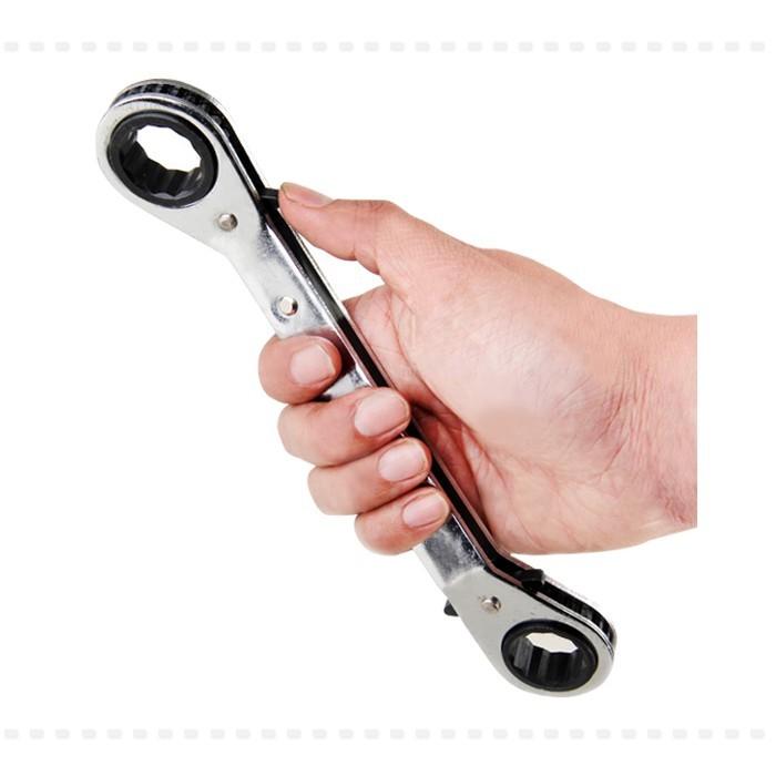 メガネレンチ ギアレンチ 17×19mm ラチェット リングスパナ DIY |  | 02