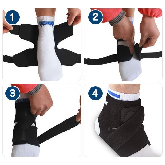 薄型 左右兼用 足首 サポーター 捻挫 足首用 アンクルサポーター スポーツ用 テーピング 足首固定 締め付け マジックテープ 調整可 |  | 02