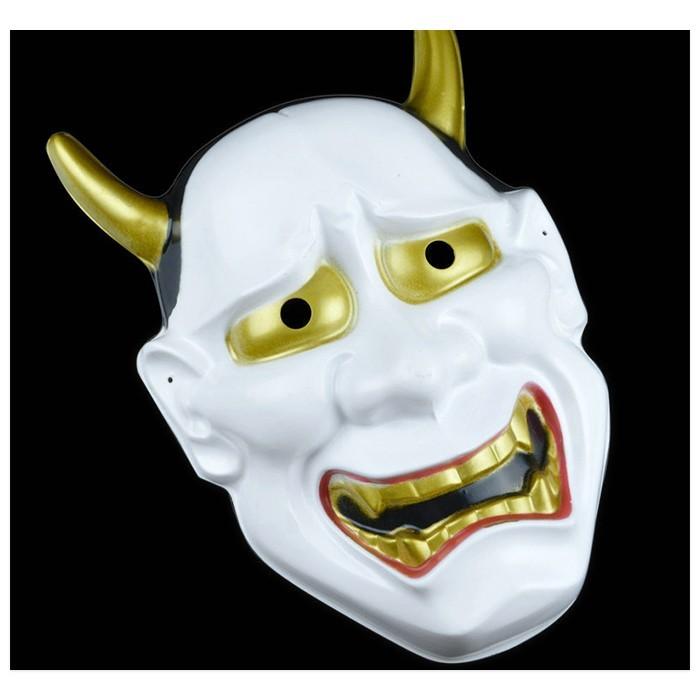 般若 お面 怖い 白 コスチューム用 小物 ハロウィン イベント 仮装 コスプレ 縁日 子ども会 子供会 夏祭り お祭り パーティー 飾り デコレーション |  | 02