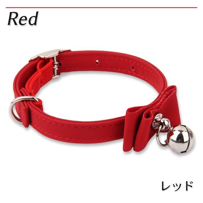 バックル式 アジャスター付 子猫 首輪 リボン 鈴 鈴付 猫用 子犬 フェレットにも ペットグッズ ネックストラップ |  | 05
