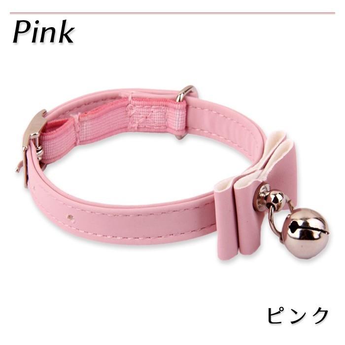 バックル式 アジャスター付 子猫 首輪 リボン 鈴 鈴付 猫用 子犬 フェレットにも ペットグッズ ネックストラップ |  | 06