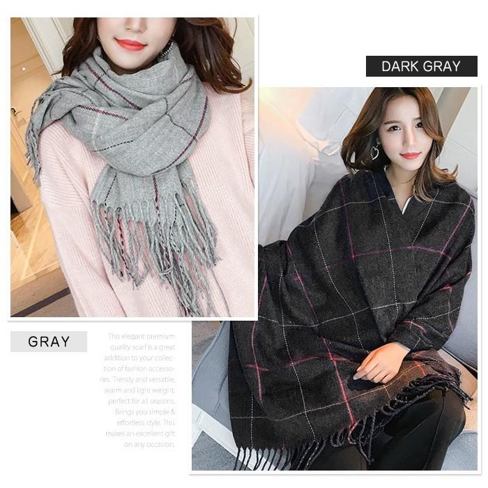 ウール カシミヤタッチ タータンチェック 格子柄 大判 ストール マフラー スヌード ブランケット 膝掛け 厚手 ショール レディース 秋冬 防寒 |  | 01