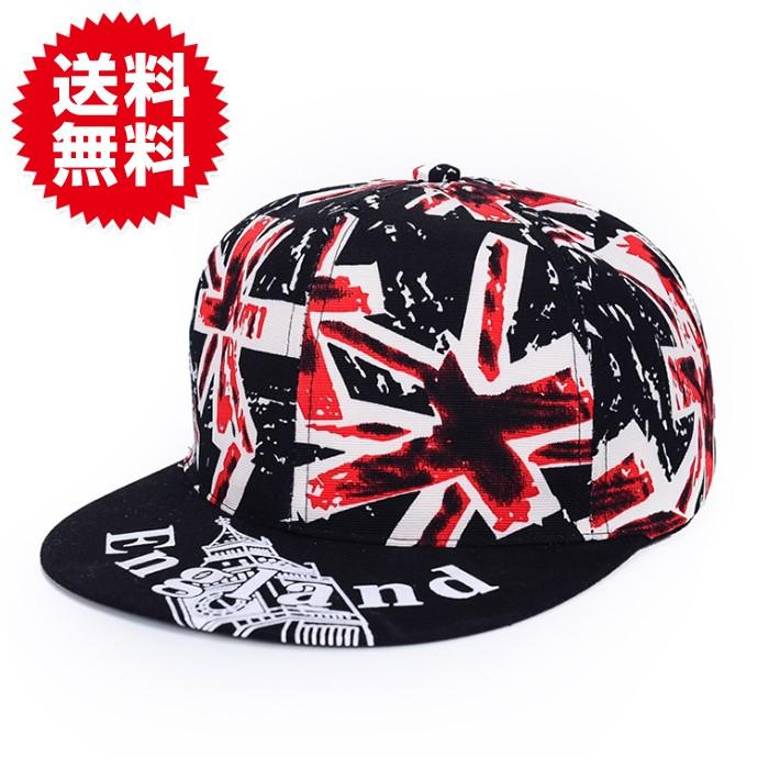 キャップ 帽子 ユニオンジャック 英国旗 スナップ バック ヒップホップ ストリート ファッション ユニセックス | 