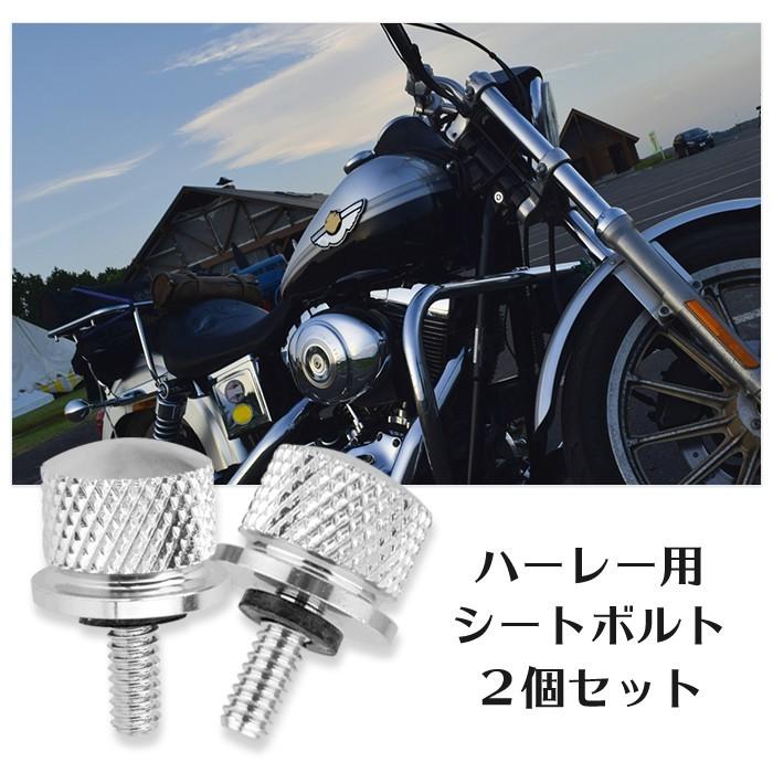 2個セット ハーレー シート ボルト マウント スクリュー ねじ キャップ スポーツスター ダイナ ツーリング 1/4インチ 予備 |  | 01