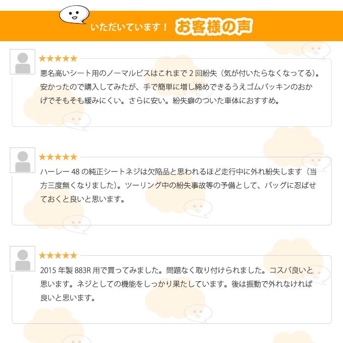 2個セット ハーレー シート ボルト マウント スクリュー ねじ キャップ スポーツスター ダイナ ツーリング 1/4インチ 予備 |  | 04