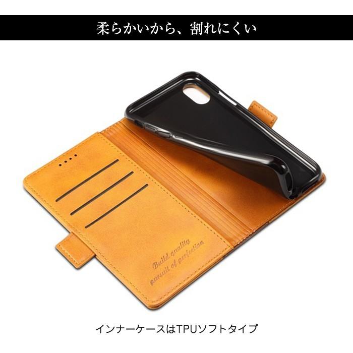 iPhone 手帳型 ケース iPhoneX iPhone7 iPhone6 Plus アイフォン カバー シンプル 無地 PU レザー おしゃれ 薄い 軽い コンパクト ワイヤレス充電 対応 |  | 04