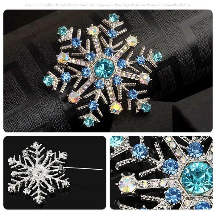 雪の結晶 ブローチ ブローチピン 北欧 アンティーク クリスタル ラインストーン スノー 雪 キラキラ アクセサリー プレゼント |  | 01