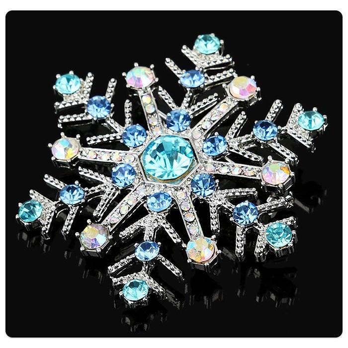 雪の結晶 ブローチ ブローチピン 北欧 アンティーク クリスタル ラインストーン スノー 雪 キラキラ アクセサリー プレゼント |  | 02