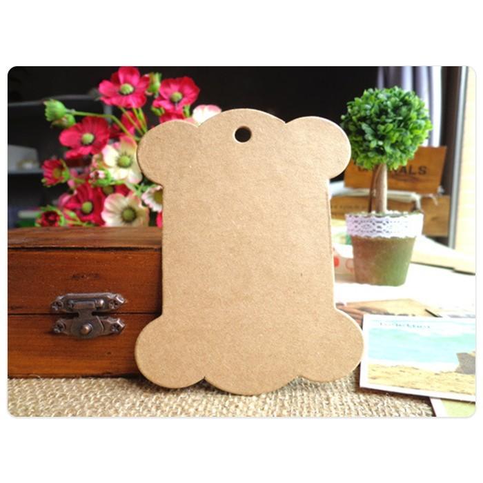 50枚セット 糸巻き 台紙 クラフト 無地 厚紙 台座 レース 糸巻 収納 ハンドメイド 手作り 小物 整理 ディスプレイ |  | 04