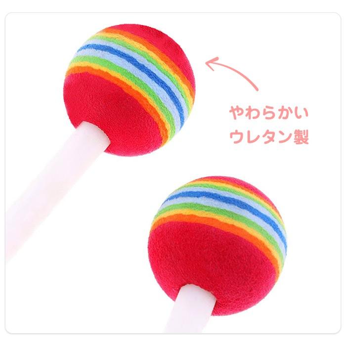 1組入 カラフル ロリポップ ドラム スティック ばち マレット パーカッション おもちゃ プレゼント 打楽器 キッズ ベビー |  | 02