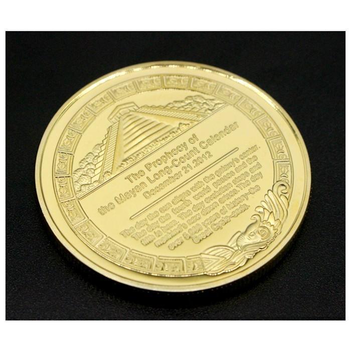 約40mm マヤ文明 アステカ カレンダー ゴールド コイン レプリカ
