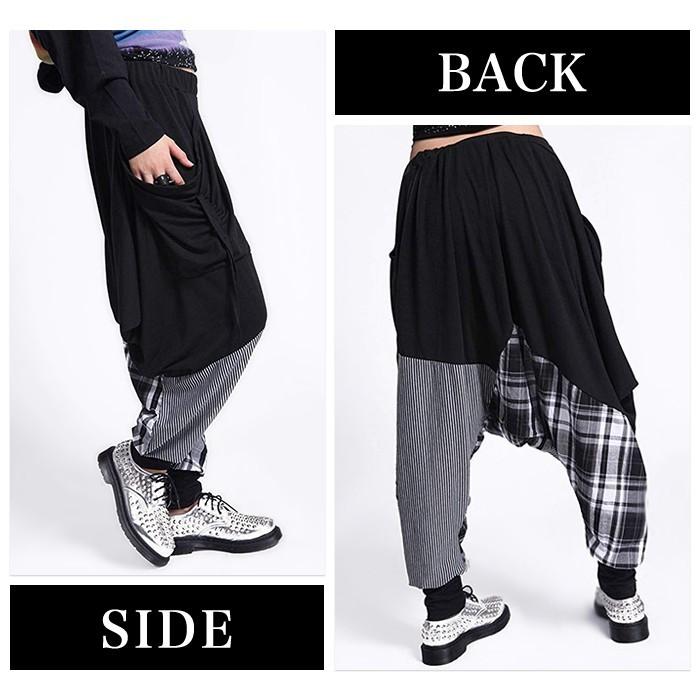 変形 切替 サルエルパンツ ゆるシルエット サルエル スウェット 室内着 ヨガ パンツ リラックス ダンス ストリート系 ゆったり |  | 02