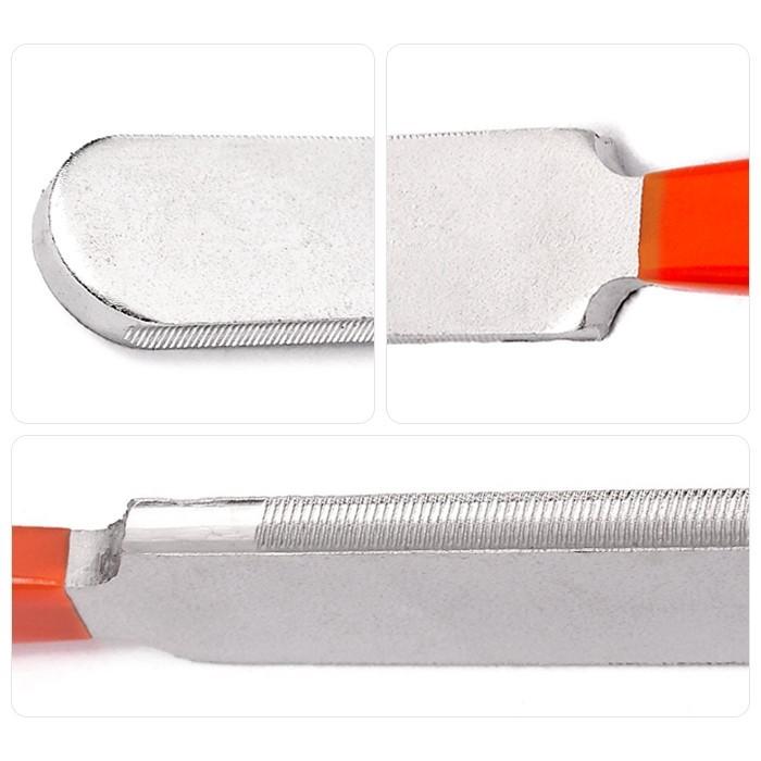 ギター フレット クラウニング ファイル 高さ調整 ツール ヤスリ 弦楽器 デュアルカット エッジツール ステンレス |  | 02