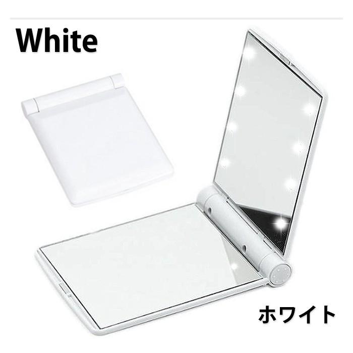 コンパクト 鏡 LED ライト付き 角度調整 女優ミラー ブライトミラー 2面鏡 卓上 メイク 化粧 スタンドミラー 携帯 |  | 07