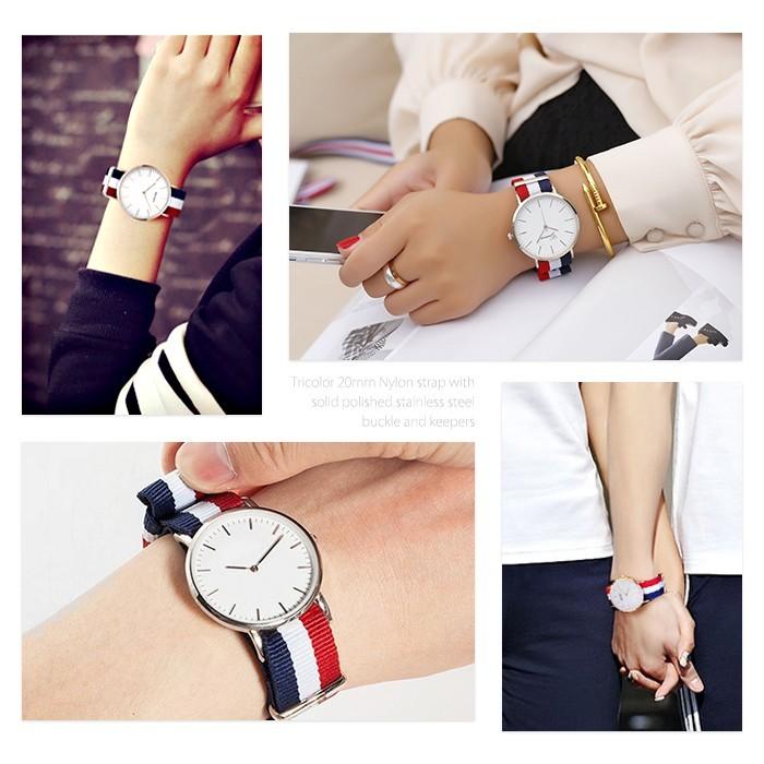 腕時計 替えベルト 交換 NATO ベルト ストラップ 20mm G10 トリコロール アジャスター バネ棒 タイプ アレンジ カラフル 替えバンド |  | 04
