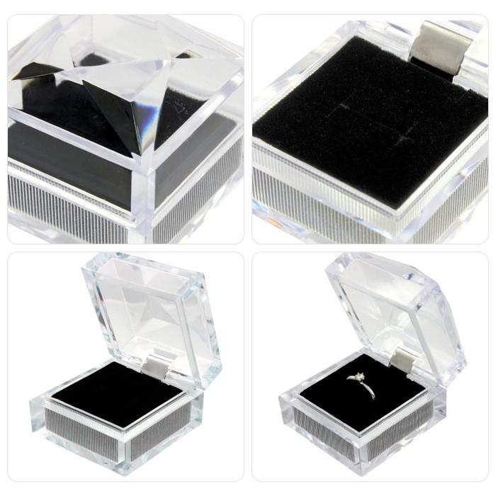 クリスタル ジュエリー アクセサリー ケース 指輪 リング ピアス イヤリング ネックレス プレゼント ギフト用 箱 |  | 02