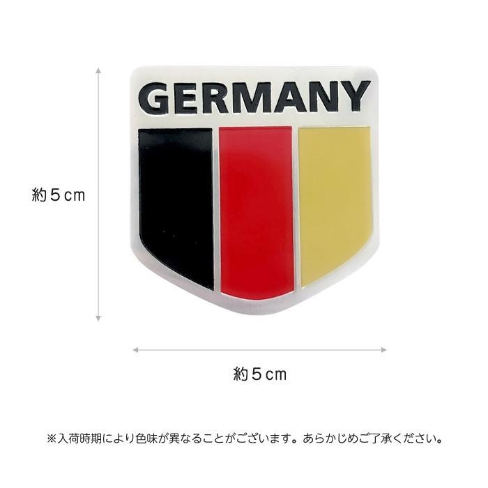 ドイツ 車 ステッカー 国旗 フラッグ アルミ プレート シール 立体 エンブレム 応援 サッカー W杯 オリンピック |  | 03