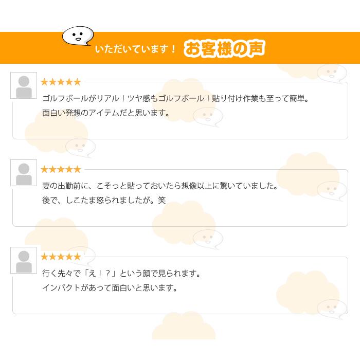 めりこみ ゴルフボール カーステッカー クラック 3D 立体 ステッカー 車 外装 ユニーク おもしろ ジョーク カー用品 |  | 07