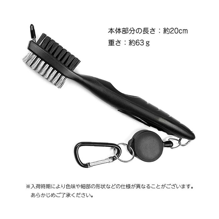 カラビナ付 ゴルフ アイアンクリーナー クリーニング 両面ブラシ ゴルフクラブ 掃除具 |  | 04