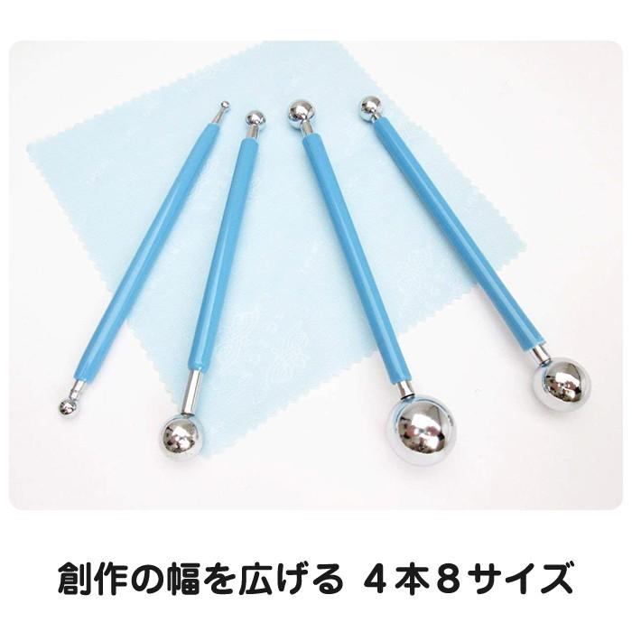 8タイプ 4本セット 粘土細工 道具 シュガー クレイ クラフト 丸棒 工作 図工 趣味 |  | 01