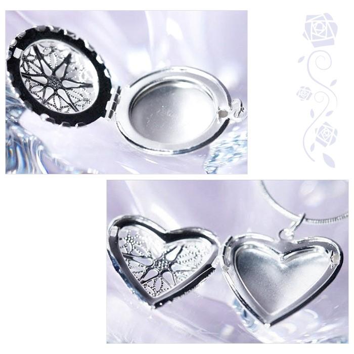 シルバー ロケット ペンダント アロマ ネックレス アンティーク 透かし アラベスク |  | 02